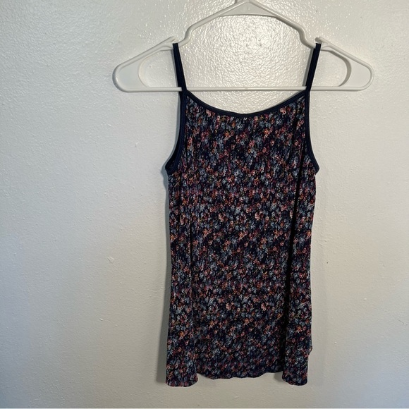 Knit Works Ribbed Tank Top Navy Floral - Picture 5 of 9